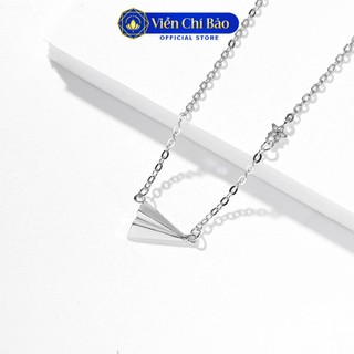 Dây chuyền bạc nữ Viễn Chí Bảo hình Máy bay giấy chất bạc 925 thời trang phụ kiện trang sức nữ D400283x