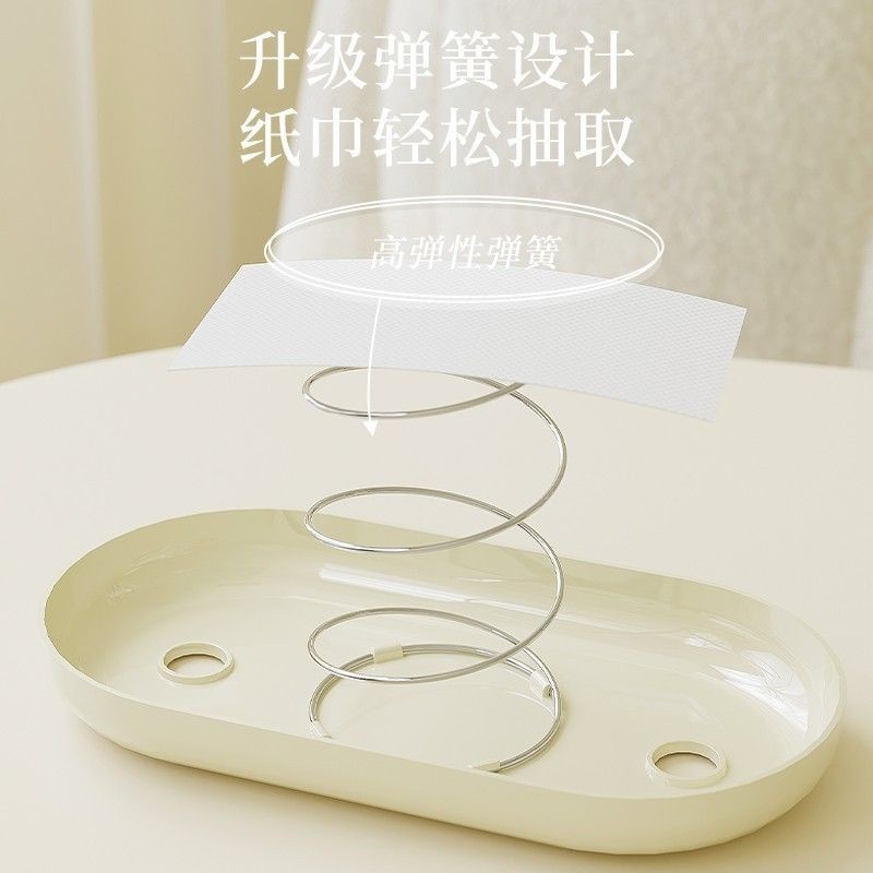 MVP3623 Hộp đựng khăn giấy Decor Thỏ Ngồi LINGDU có ngăn đựng đồ sang trọng cao cấp
