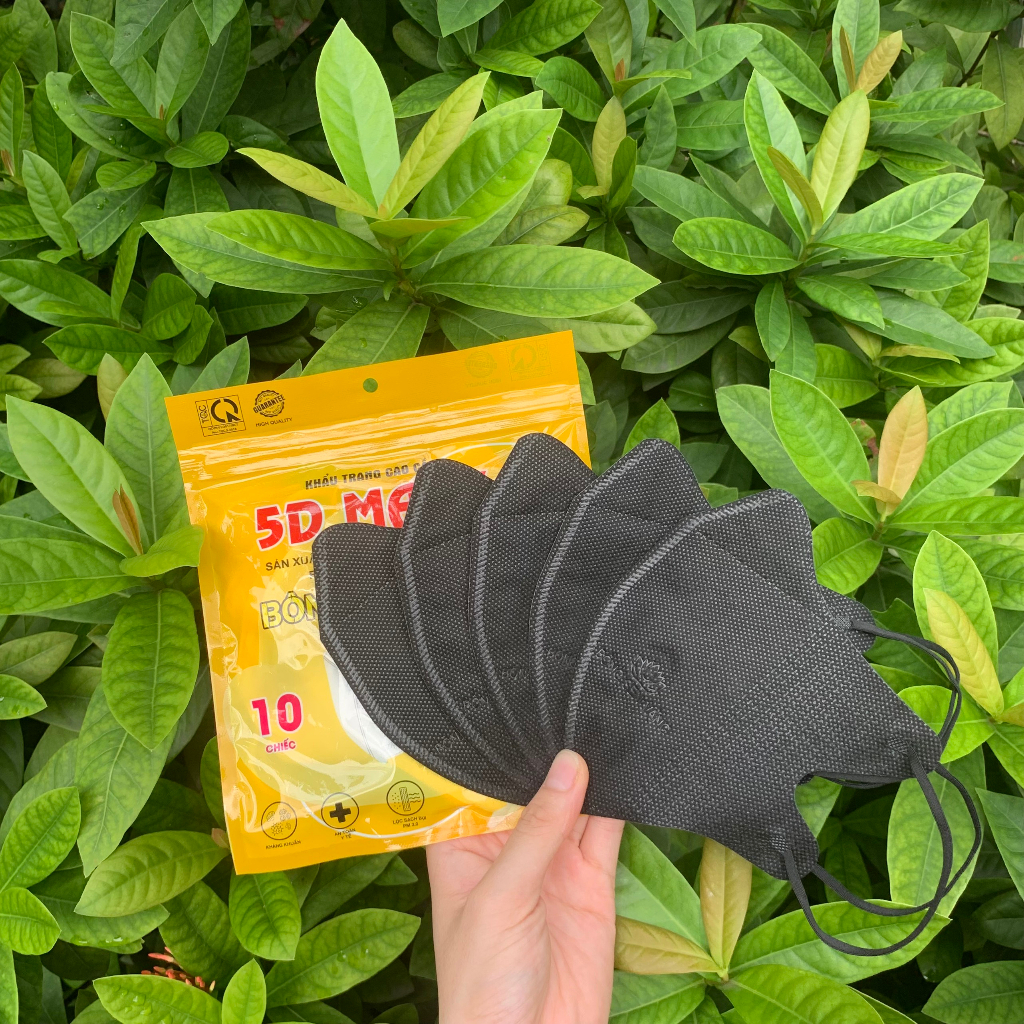 Khẩu trang 5D Bông Sen Vàng - Khẩu Trang 4 Lớp KF94