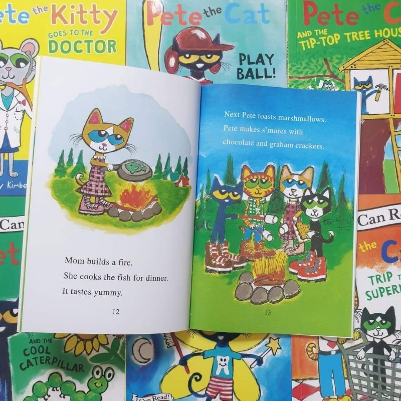Hộp Pete the cat - set 28q tiếng anh kinh điển