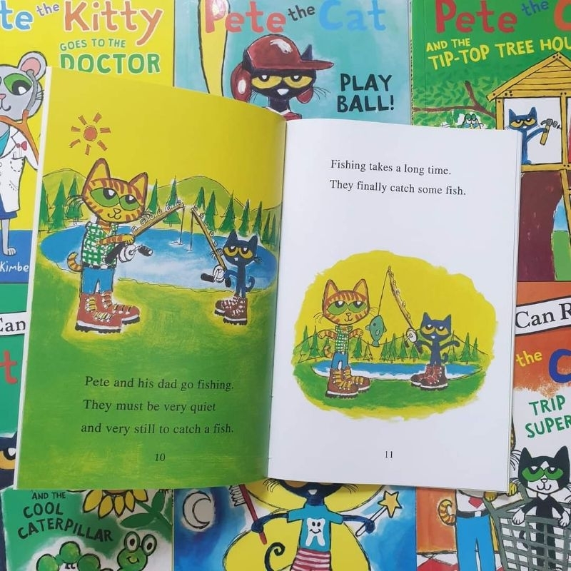Hộp Pete the cat - set 28q tiếng anh kinh điển