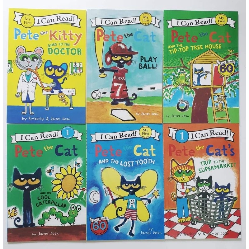 Hộp Pete the cat - set 28q tiếng anh kinh điển
