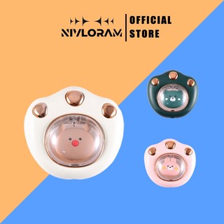 Máy Sưởi Mini Cầm Tay Nhỏ Gọn, Bỏ Túi Hình Chân Mèo Thông Minh,với đèn ngủ đèn LED,Ba điều chỉnh nhiệt độ bánh răng