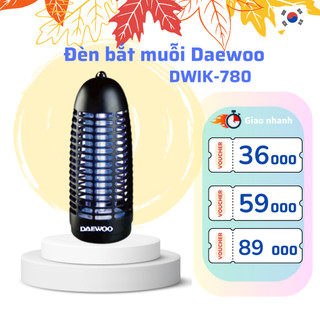 Đèn bắt muỗi Daewoo DWIK-780 an toàn, công suất 6W, tiết kiệm điện năng, bảo hành 1 năm