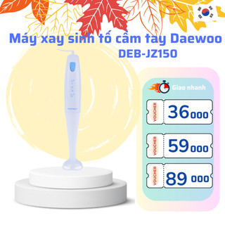 Máy xay sinh tố cầm tay Daewoo DEB-JZ150 tiện dụng, công suất 150W tiết kiệm điện năng, bảo hành 1 năm