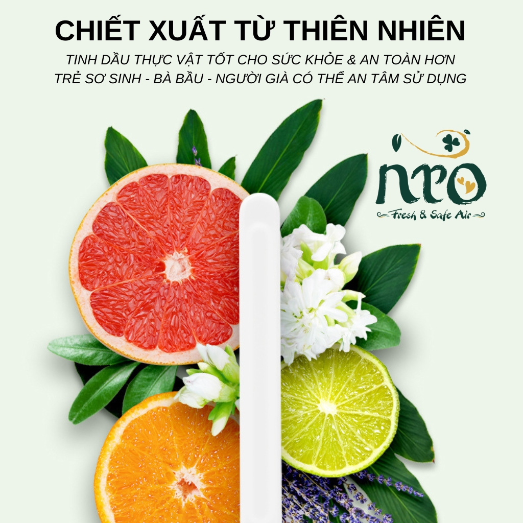 Thanh Khuếch Tán Hương Thơm Tự Nhiên Sang Trọng Kẹp Cửa Gió Ô Tô V1