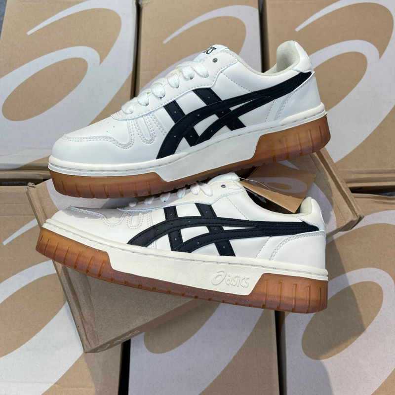 ASICS COURT MZ CREAM BLACK GUM  Hot Item🔥