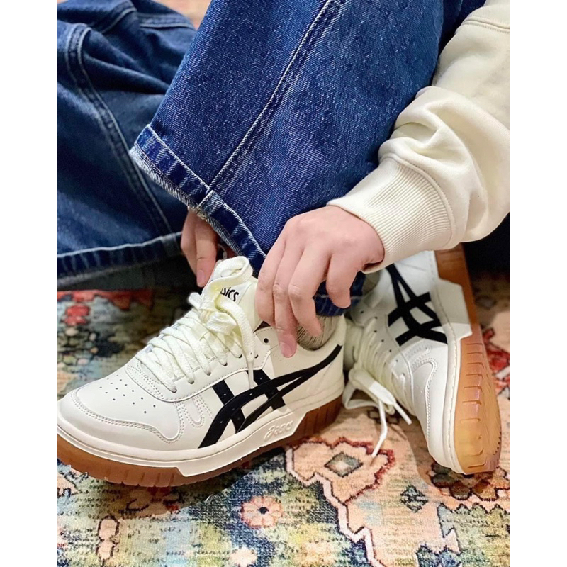 ASICS COURT MZ CREAM BLACK GUM  Hot Item🔥