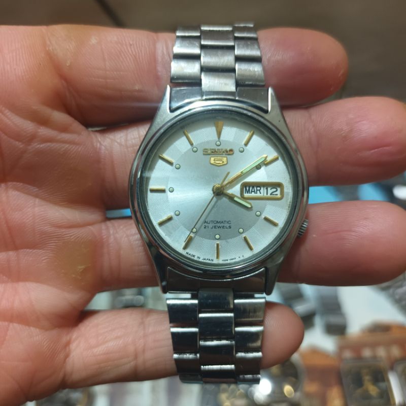 Đồng hồ Seiko 5 automatic mặt tròn siêu cổ