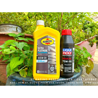 Combo dầu nhớt pennzoil ultra 5w30, nhớt lap liqui 75w90 cao cấp tuyệt đỉnh