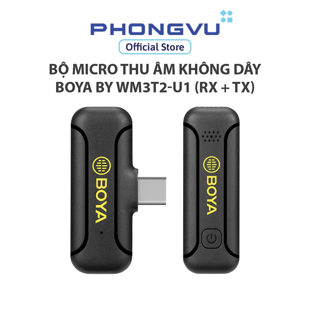 Bộ micro thu âm không dây Boya BY WM3T2-U1  - Bảo hành 24 tháng