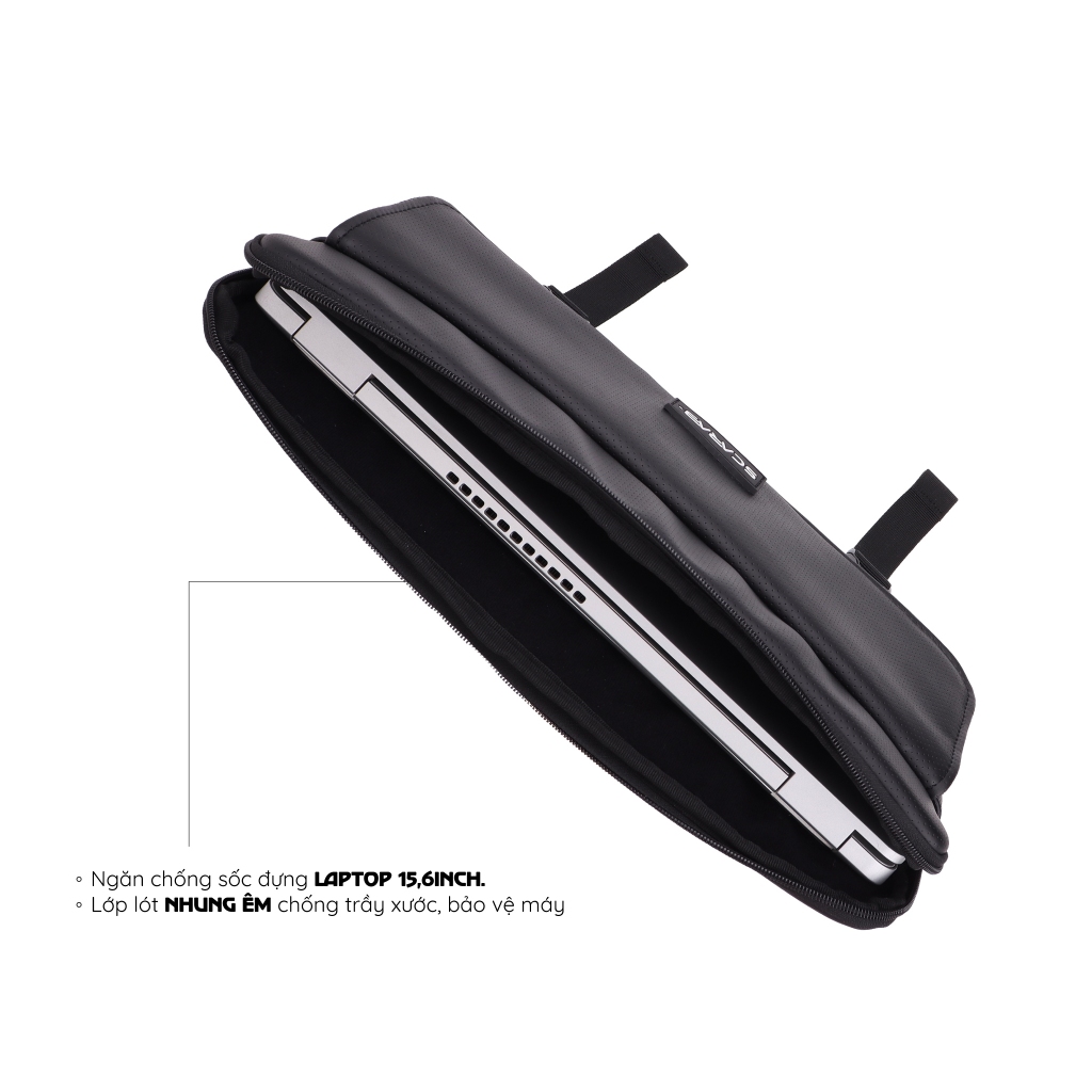 Scarab Black Urban Shockproof Bag - Túi Chống Sốc Đựng Laptop 15,6inch