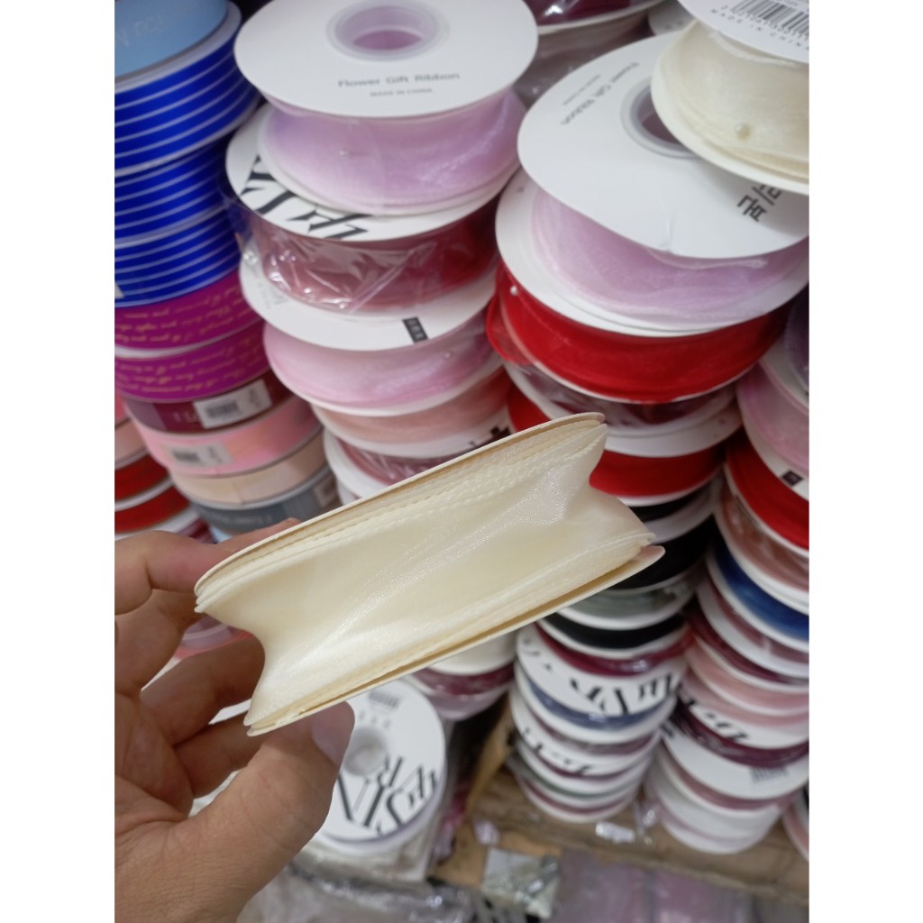 Ruy băng voan viền cao cấp bán theo mét