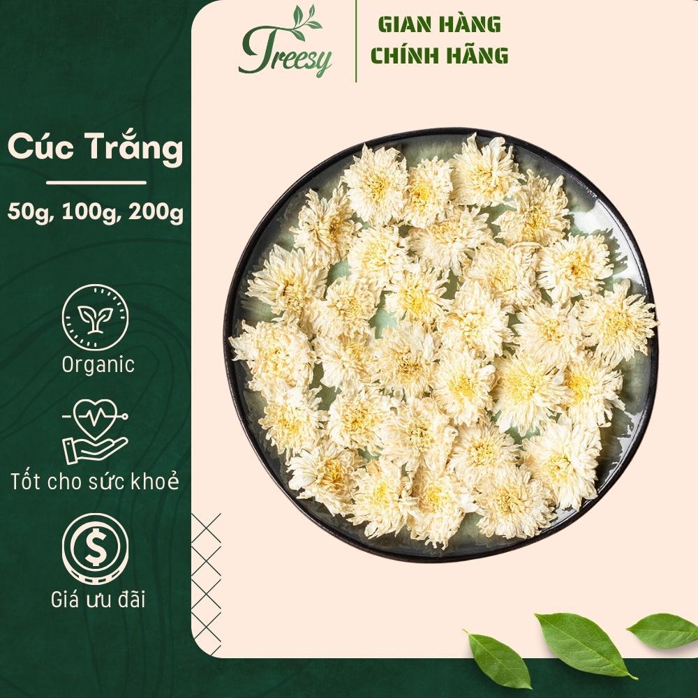 200g Trà Hoa Cúc Trắng (Bạch Cúc) - Trà thảo mộc Treesy - Trà hoa quả