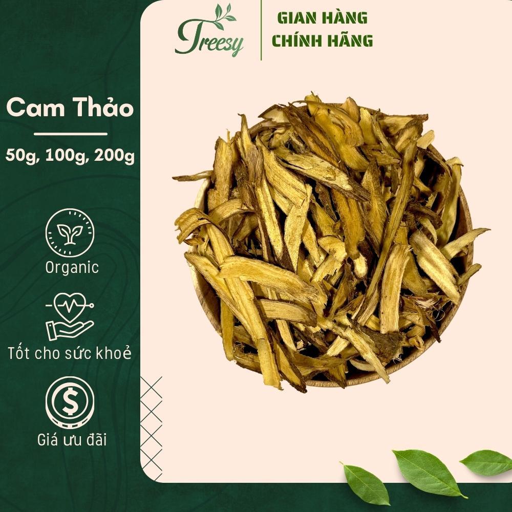 200g Cam Thảo Lát Sấy Khô - Trà thảo mộc Treesy - Trà hoa quả