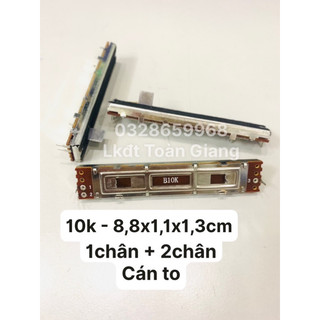 Set 5 chiết áp gạt 10k - 8,8cm vỏ bọc sắt cán to
