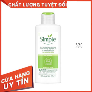 Sữa dưỡng ẩm Simple dịu nhẹ cấp ẩm tới 12giờ 125ml (mẫu ngẫu nhiên)