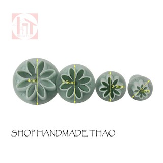 Khuôn nhấn đất sét hình hoa