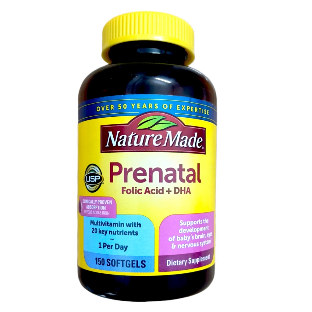 Vitamin tổng hợp cho bà bầu Nature Made Prenatal Folic + DHA - Vitamin của Mỹ, 150 viên Healthy Care Extaste