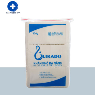 1 túi 270 tờ 300g khăn khô đa năng likado cho bé kích thước