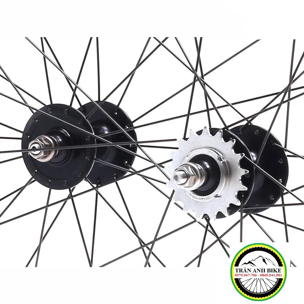 Bộ vành nhôm cao cấp AOEAGLE cho xe đạp Fixed Gear 700Cx25mm