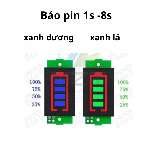 Mạch báo pin đa năng 1s tới 8s