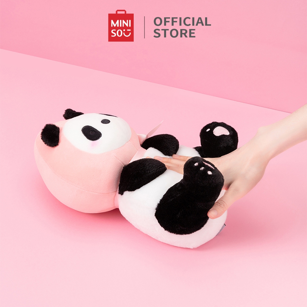 MINISO Gấu trúc dễ thương Búp bê sang trọng Gấu trúc Đồ chơi nhồi bông Thú nhồi bông Đồ chơi 27cm