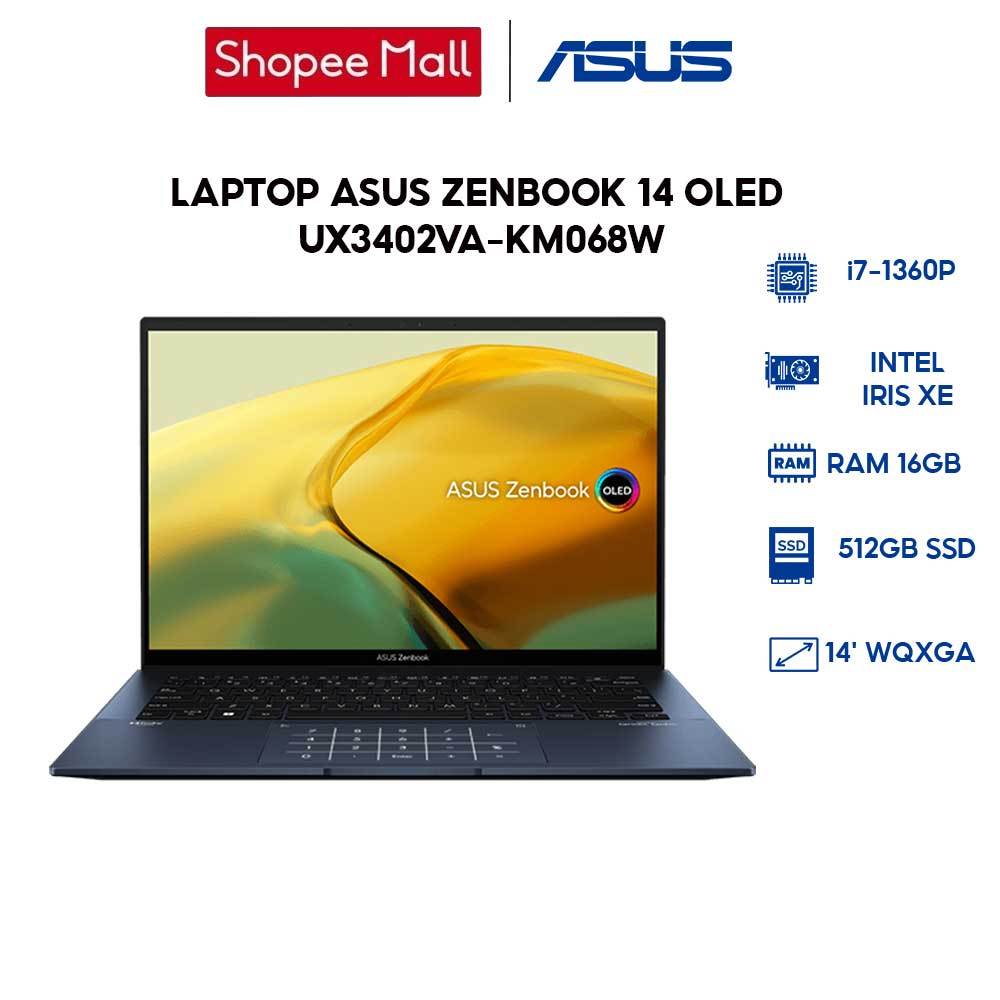 Laptop ASUS ZenBook 14 OLED UX3402VA-KM068W i7-1360P | 16GB | 512GB | Intel Iris Xe Graphics| 14' WQXGA+ OLED100% DCI-P3