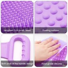 Dây Tắm Chà Lưng 2 mặt Bằng Silicone