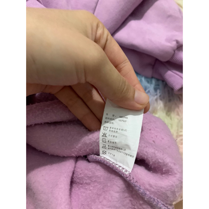 Áo hoddie dáng rộng lót nỉ mũ nơ xinh