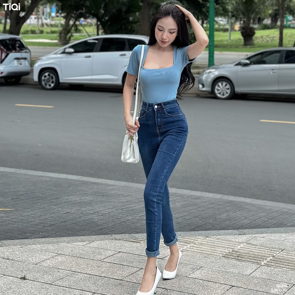 Quần Jean Skinny Nữ Lưng Cao Tôn Dáng Form Ôm TiQi Jeans G1-507