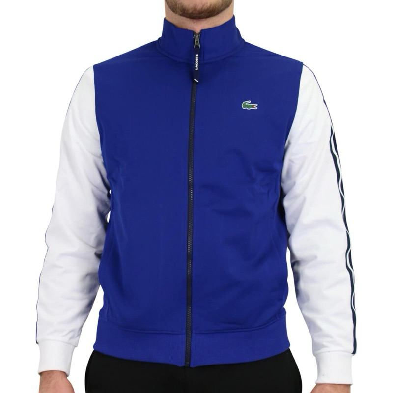 Lacoste Men's SPORT Two-Tone Technical Piqué Zip Sweatshirt