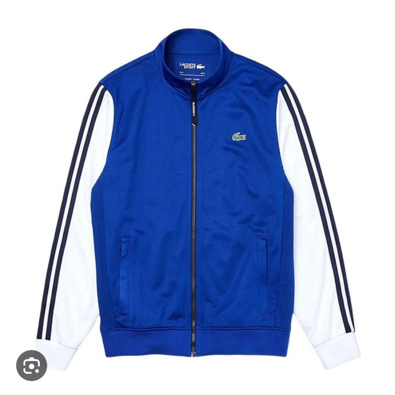 Lacoste Men's SPORT Two-Tone Technical Piqué Zip Sweatshirt