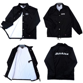 Áo khoác dù 2 lớp Dickies tay dài cổ bẻ in logo chính hãng
