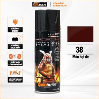 Sơn xịt samurai kurobushi - màu hạt dẻ 38 chuyên dùng cho xe máy