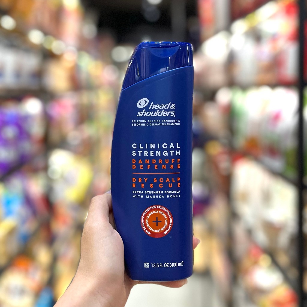HÀNG NHẬP MỸ - ( DATE 5/2025 ) HEAD CAM Dầu Gội Ngăn Ngừa Gàu Head & Shoulders Clinical Strength 400ml