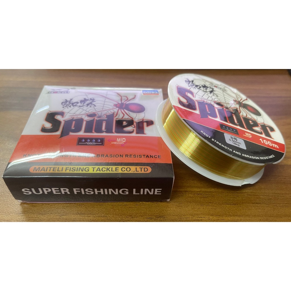 Dây Cước Câu Cá 7 Màu Nhện Spider