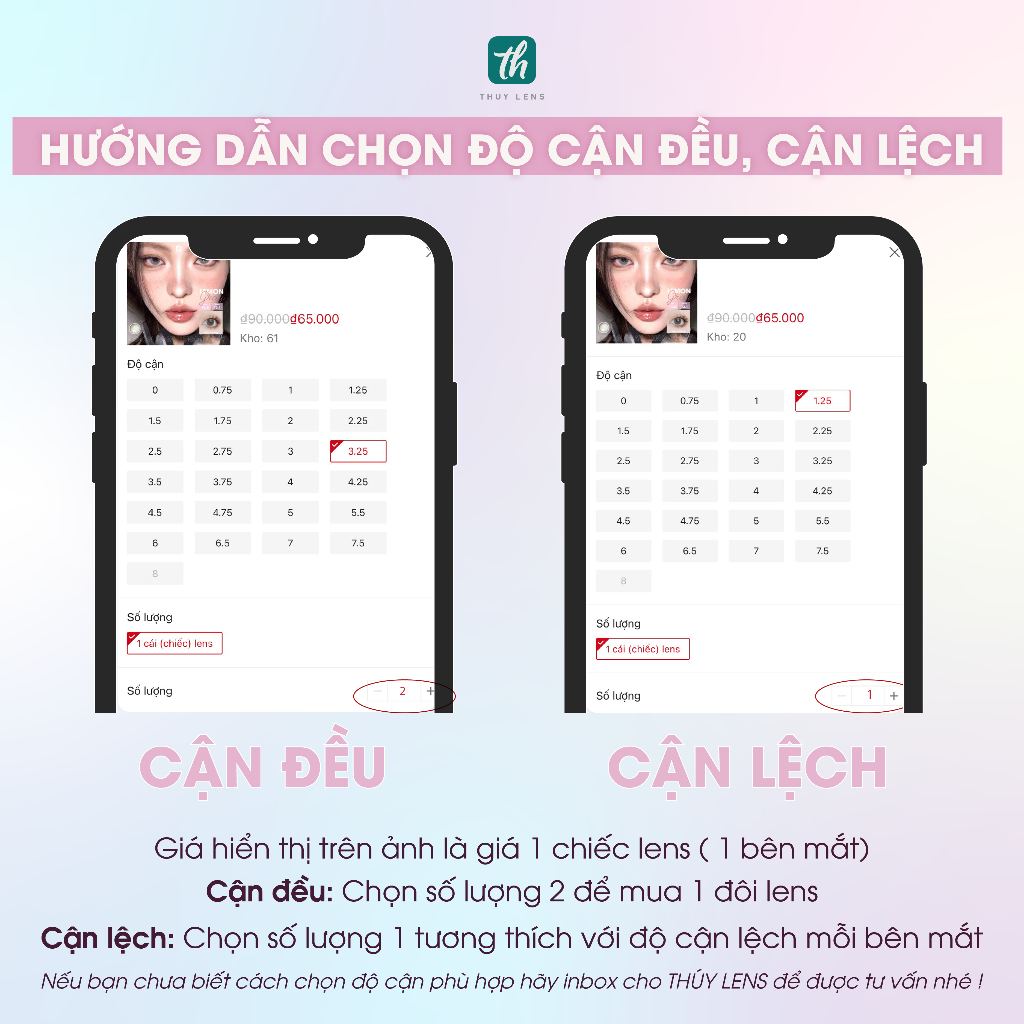 Kính áp tròng THÚY LENS cho mắt cận màu xám sáng độ cận từ 0 - 8 Vonvon Gray