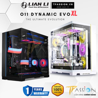 Vỏ case máy tính lian li o11 dynamic evo xl black / white trắng - o11d evo xl - chính hãng