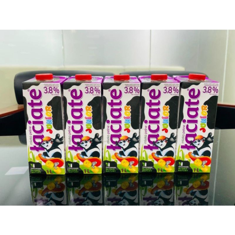 THÙNG 12H 1L SỮA TƯƠI NGUYÊN KEM LACIATE JUNIOR BA LAN