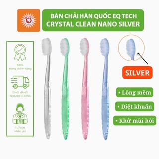 Bàn chải đánh răng eq tech crystal clean diệt khuẩn mùi bảo vệ nướu - nano silver - yenjhouse