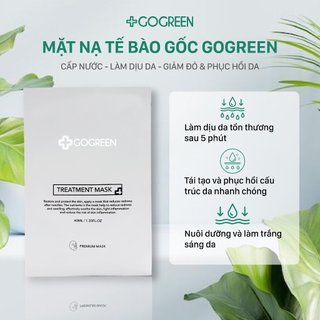 Mặt nạ Tế bào gốc GoGreen cấp ẩm, làm dịu giảm đỏ, giảm sưng 40ml