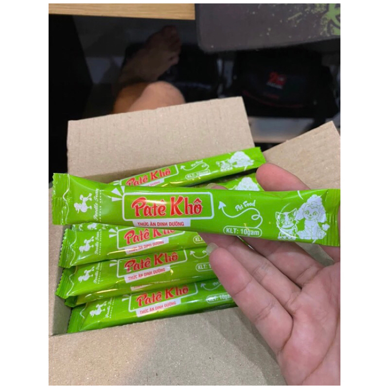 Pate khô dinh dưỡng cho chó mèo giàu protein - lẻ 1 gói 10g
