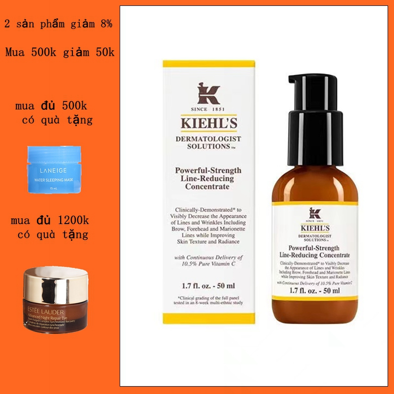 Tinh chất Kiehl's Powerful Strength-Line Reducing-Concentrate 12,5% vitamin C 50ml
