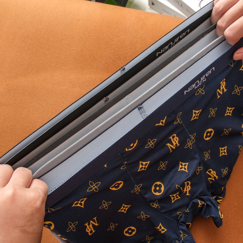 Sét 4 quần lót nam boxer cao cấp quần xì nam thun cotton mềm mại sịp đùi co dãn thoáng khí thông hơi MB01 Kenggo