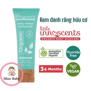 Kem đánh răng hữu cơ Organic Litte Innoscents cho bé 3m+ 50ml