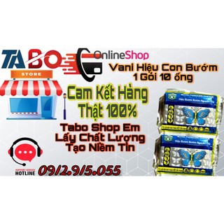 Vani ống chính hãng 100% logo con bướm có phản quang ống bột vani