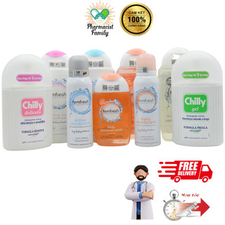 [Chính hãng] [UK] Dung dịch vệ sinh phụ nữ Femfresh nhiều màu -  250ml - Xịt thơm vùng kín -  125ml