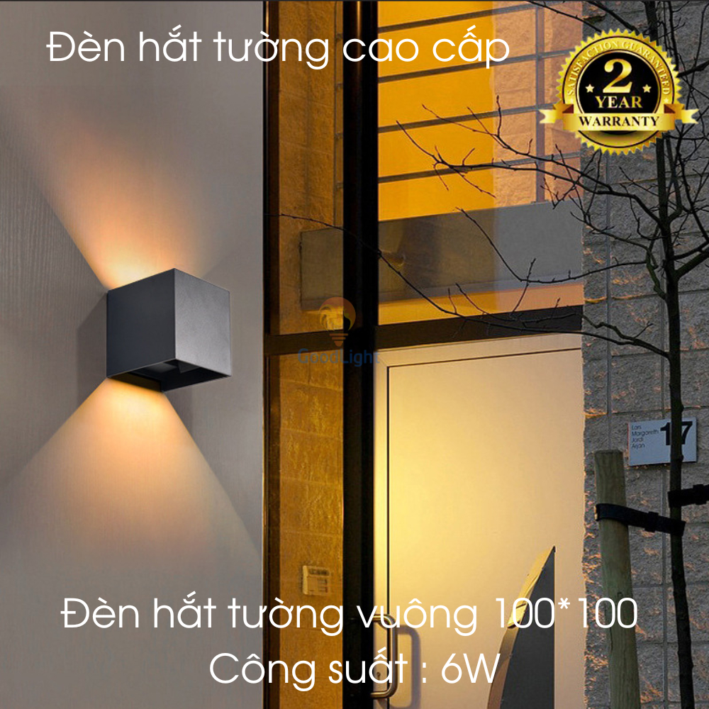 Đèn trang trí hắt tường phòng khách phòng ngủ sân vườn ngoài trời chống nước phong cách hiện đại, điểm nhấn không gian