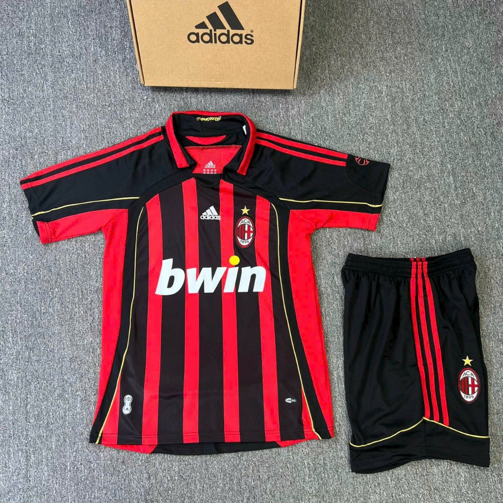 Áo bóng Đá AC MILAN 2007, Bộ áo bóng đá AC Milan Vải Thái cao cấp